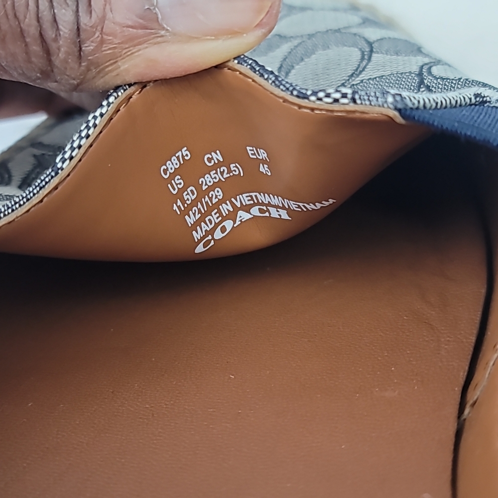 COACH Men's COACH Signature Jacquard Logo Print Espadrilles - Picture 12 of 14